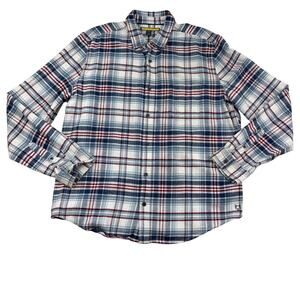Prince & Fox Soft Plaid Classic Button Down Shirt Men's Size XL